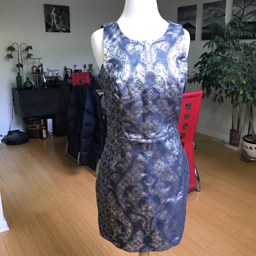 Intricate silver design dress